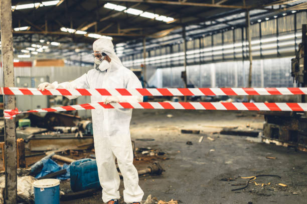 Professional Sewage Cleanup technician working in Cheyney, PA